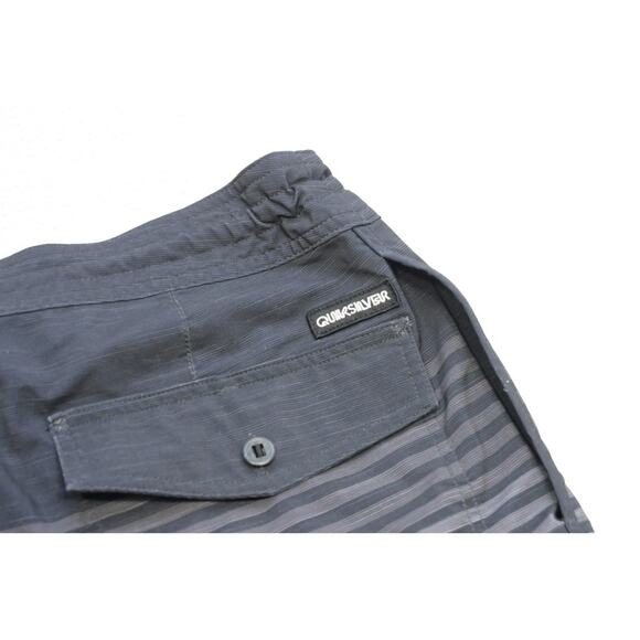 Quiksilver Stretch Board Shorts Striped Athletic Water Swim Mens Sz 38 - Picture 7 of 7